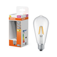 OSRAM Lampada LED Retrofit CLASSIC ST 4W 827 Chiara E27, 470 lm, 2700 K, Bianco caldo