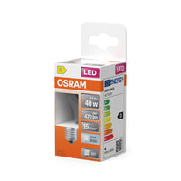 OSRAM Retrofit Classic P LED Lampadina (ex 40W) 4W / 4000K Bianco freddo E27