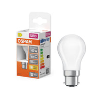 OSRAM Lampada LED Retrofit CLASSIC P 4W 827 Opalino B22d, 470 lm, 2700 K, Bianco caldo