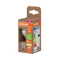 OSRAM SUPERSTAR+ CLASSIC P GLFR 40 Lampadina LED, 2,9W, 470lm, Bianco caldo, E14