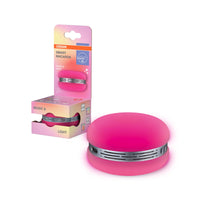 OSRAM Bluetooth SMART+ Macaron Lautsprecher mit Bewegungssteuerung, LED-Licht RGB,  Pink