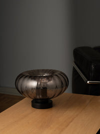 OSRAM Decor Vetro Fumé Tavolo E27 Nero