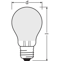 Lampada LED OSRAM SUPERSTAR+ CLASSIC A GLFR 60, 4.3W, 806lm