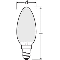 Lampada LED OSRAM SUPERSTAR+ CLASSIC P GLFR 25, 2,2W, 300lm