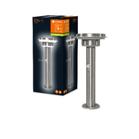 LEDVANCE ENDURA® Style Circle Doppio Palo Solare LED Lampada da Sentiero con Sensore 6W / 3000K Argento