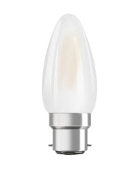 OSRAM LED Lampada LED Retrofit CLASSIC B 2.5W 827 Satinata B22d, 250 lm, 2700 K, Bianco caldo