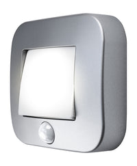 OSRAM NIGHTLUX® Hall Batteria LED Luce Notturna con Sensore 0,3W / 4000K Bianco Freddo, grigio
