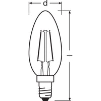 Lampada LED OSRAM Vintage 1906® Classic B, 2,5W, 220lm