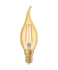 OSRAM VINTAGE 1906® LED Lampada LED CLASSIC B 1.5W 824 Oro E14 Forma BA, 120 lm, 2400 K, Luce Comfort Calda