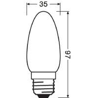 OSRAM LED STAR RETROFIT matt CLB non-dim 4W E27 470LM