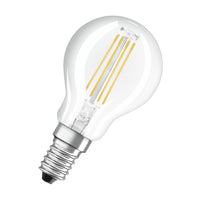 OSRAM Lampadina LED BASE Classic P 40 filamento, luce calda E14 - Conf. da 5