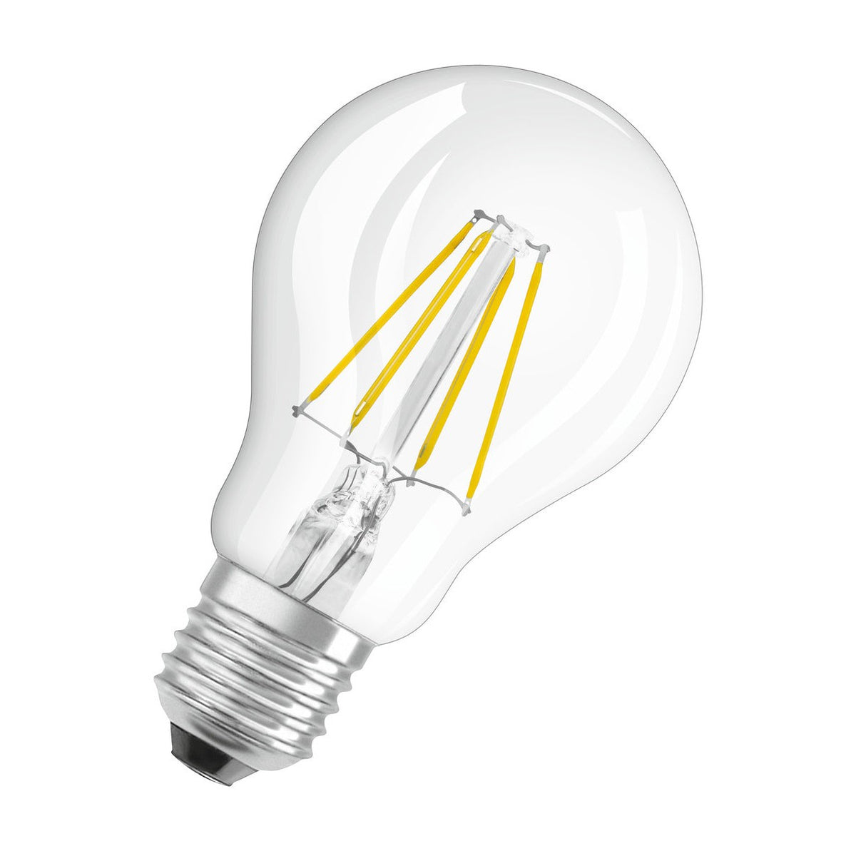 OSRAM LED-Lampen, klassische Kolbenform, 40 Watts Ersatz, E27, A-shape, 2700 Kelvin, Warm weiß, Klares Glas, 2-er Pack