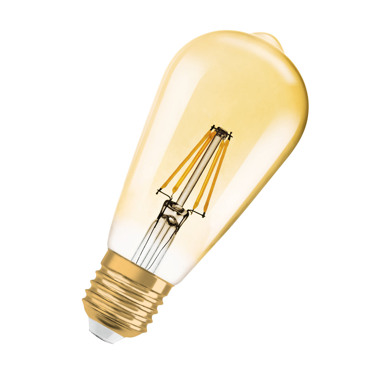 Lampada LED OSRAM dimmerabile EDISON 6,5W filamento E27 vintage 1906 oro