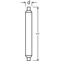 Lampada LED OSRAM SPECIAL S19 FR 60 tubolare, 9W, 830lm