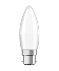 OSRAM LED Lampada LED BASE CLASSIC B Lampada 4.9W 827 Satinata B22d, 470 lm, 2700 K, Bianco caldo, Confezione da 3