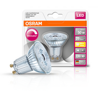 OSRAM lampada riflettore LED LED SUPERSTAR GU10 bianco caldo 2700K 5,50W sostituto per 50-W PAR16