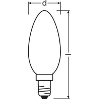 Lampada LED OSRAM SUPERSTAR+ CLASSIC B GLFR 40, 2.9W, 470lm