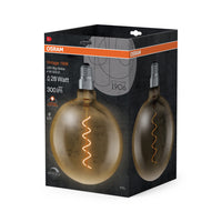 OSRAM VINTAGE 1906® Lampada LED LED CLASSIC Globe Dimmable 4W 820 Oro E27 Attacco Argento, 300 lm, 2000 K, Luce Calda Comfort