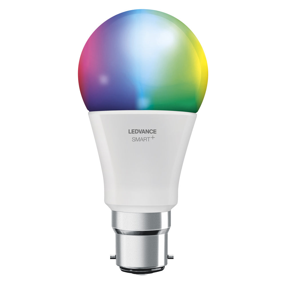 LEDVANCE Smart+ Lampe mit ZigBee Technologie, 9W, A60, matt, Sockel B22D, Lichtfarbe RGBW einstellbar, 806lm, 1er Pack