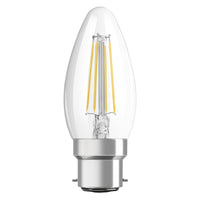 OSRAM LED Lampada LED Retrofit CLASSIC B 4W 827 Chiara B22d, 470 lm, 2700 K, Bianco caldo