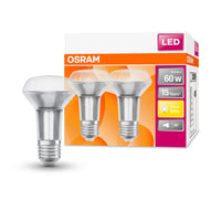 OSRAM Lampada LED LED STAR R63 4.8W 827 E27, 350 lm, 2700 K, Bianco caldo, Confezione da 2