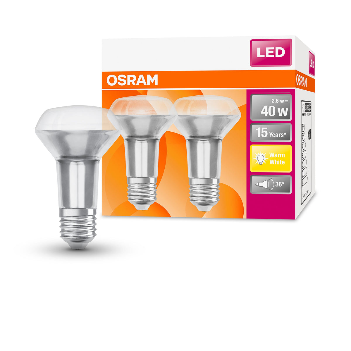 OSRAM LED STAR R50 40 36° 2.6 W/2700 K E14