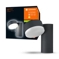 LEDVANCE ENDURA® STYLE SPOT ROUND Applique 8W Grigio Scuro, 440 lm, 3000 K, Bianco Caldo