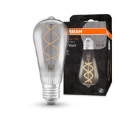 OSRAM Vintage 1906® LEDISON Lampadina LED (ex 15W) 5W / 1800K Bianco caldo E27 Vetro fumé, E27
