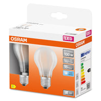 OSRAM LED Lampe LED Retrofit CLASSIC A 11W 840 Frosted E27, 1521 lm, 4000 K, Kaltweiß