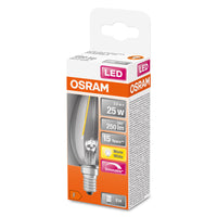 OSRAM LED Lampada LED Retrofit CLASSIC B DIM 2.8W 827 Chiara E14, 250 lm, 2700 K, Bianco caldo
