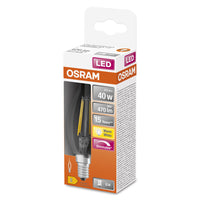 OSRAM LED Lampada LED Retrofit CLASSIC BA DIM 4W 827 Chiara E14, 470 lm, 2700 K, Warmweiß