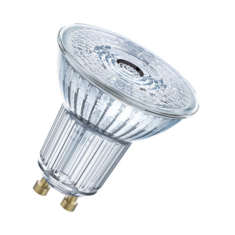 OSRAM LED SUPERSTAR PAR16 Lampada con riflettore LED dimmerabile bianco freddo (4000K), spot in vetro, 5,5 W, ricambio per 50 W GU10