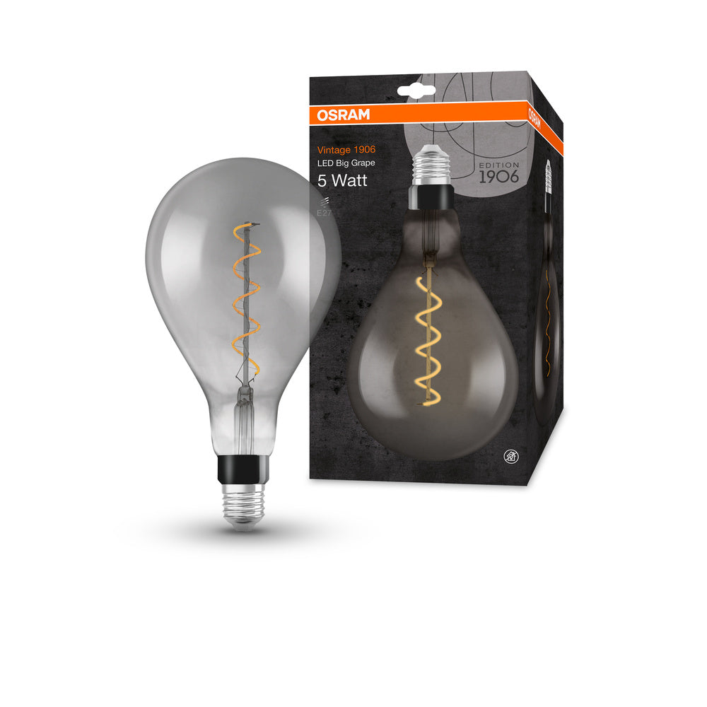 OSRAM VINTAGE 1906® Lampada LED LED CLASSIC A 4W 818 Fumo E27, 140 lm, 1800 K, Luce Comfort Calda