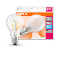 OSRAM Retrofit Classic A LED Lampadina (ex 40W) 4W / 4000K Bianco freddo E27