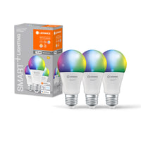 Lampada LED LEDVANCE Wifi SMART+, RGB 9,5W, 1055lm, confezione da 3