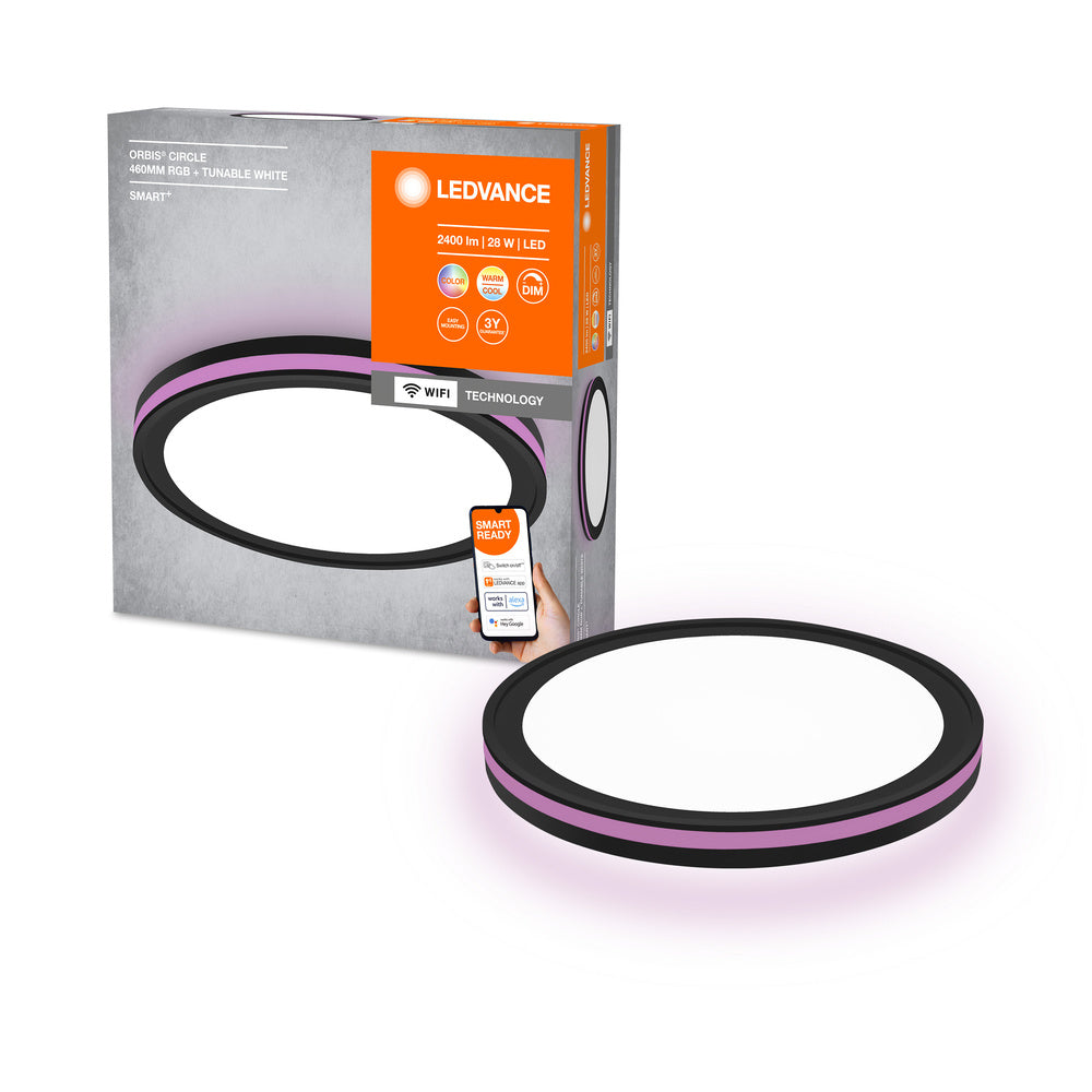 LEDVANCE SMART+ WIFI ORBIS CIRCLE460mm Nero