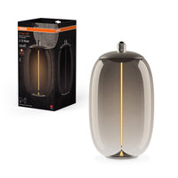 Osram Vintage 1906® Lampadina LED Grande Decorativa con Filamento - Stile Magnetico 4W 818 Fumo E27 Ovale Ellisse, Bianco Caldo
