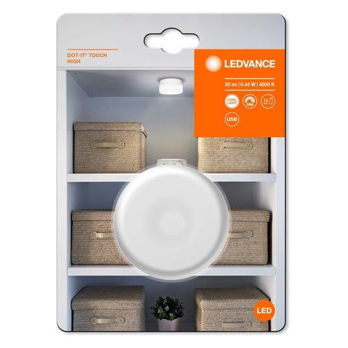 LEDVANCE DOT-it Touch 0.45W 5V Bianco freddo 4000K