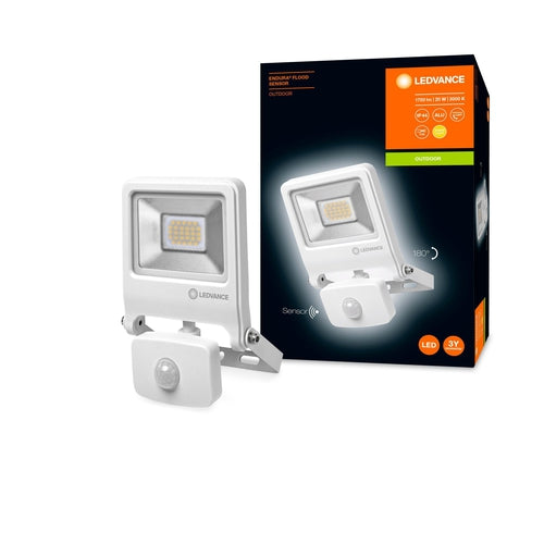 LEDVANCE ENDURA FLOOD Sensor 20 W Bianco caldo 3000 K Alluminio IP44