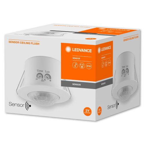 LEDVANCE Lampade: a soffitto, SENSOR CEILING FLUSH IP20 / 220…240 V, Materiale: Policarbonato (PC), IP20