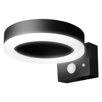 LEDVANCE Lampade LED a parete e a soffitto, Lampada da esterno, ENDURA® STYLE SOLAR SINGLE CIRCLE / 6 W, 3.2 V, bianco caldo, 3000 K, IP44