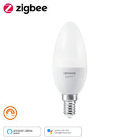 LEDVANCE Smart+ LED, lampada ZigBee con attacco E14, bianco caldo, dimmerabile, direttamente compatibile con Echo Plus ed Echo Show (2a generazione), compatibile con Philips Hue Bridge