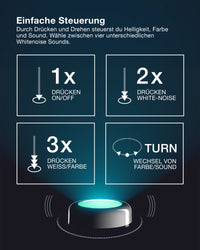 OSRAM Bluetooth SMART DOT-IT TWIST & SHAKE, ricaricabile, funzione rumore bianco, RGBW, 4000K